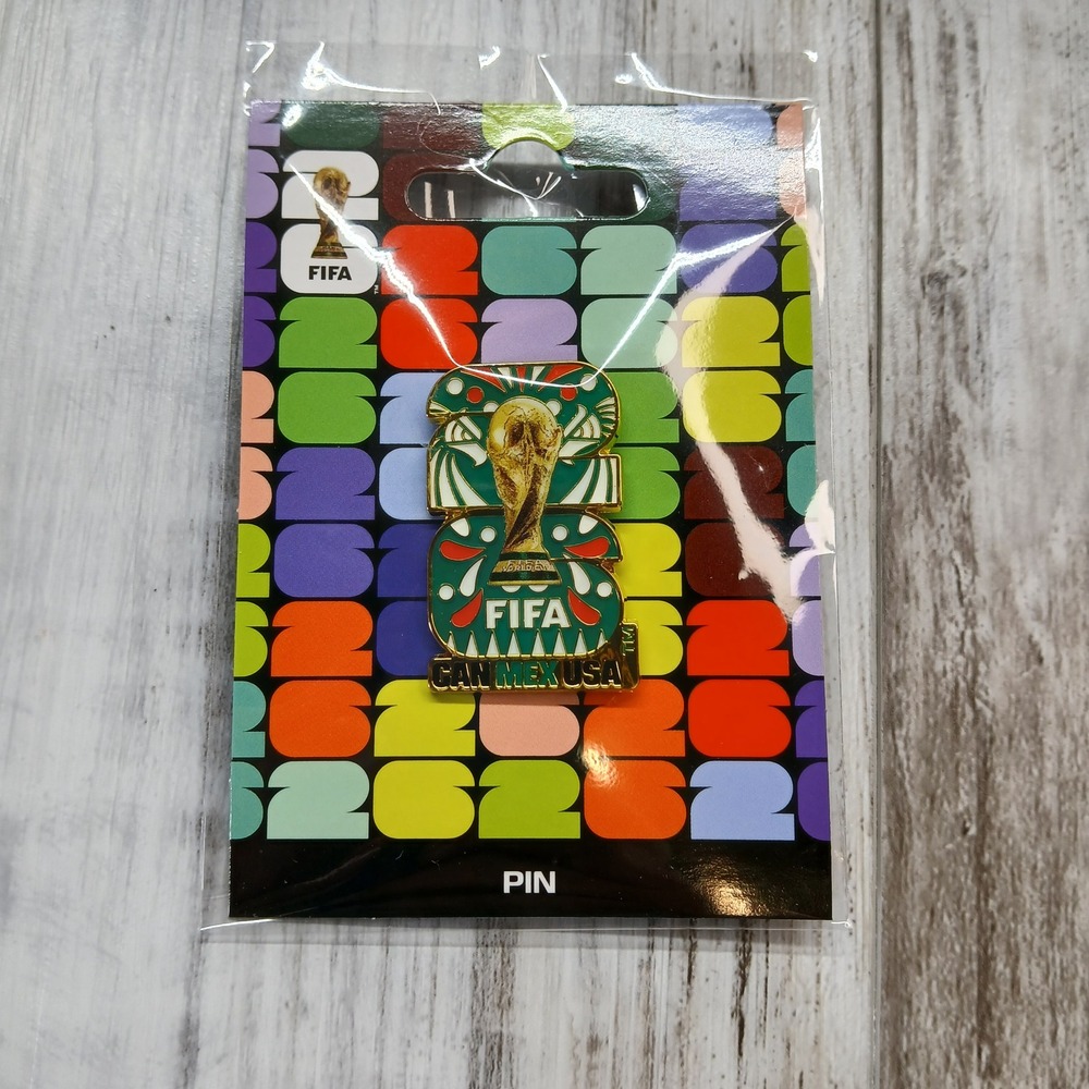 FIFA World Cup 2026 CAN MEX USA Official Licensed Enamel Pin F26-PN-0009-A